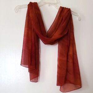 Elegant Rust Scarf